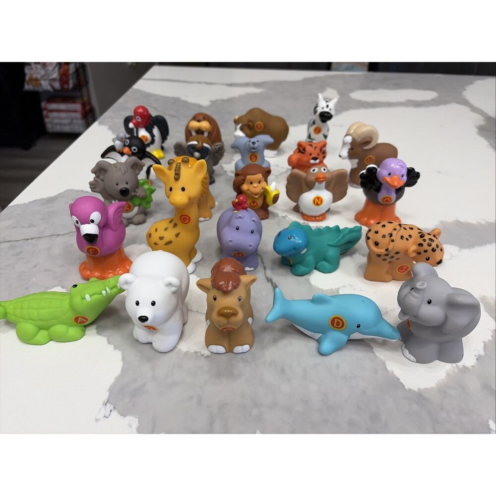 Fisher Price Little People A To Z Learning Zoo Animals Lot 24 Alphabet Figures